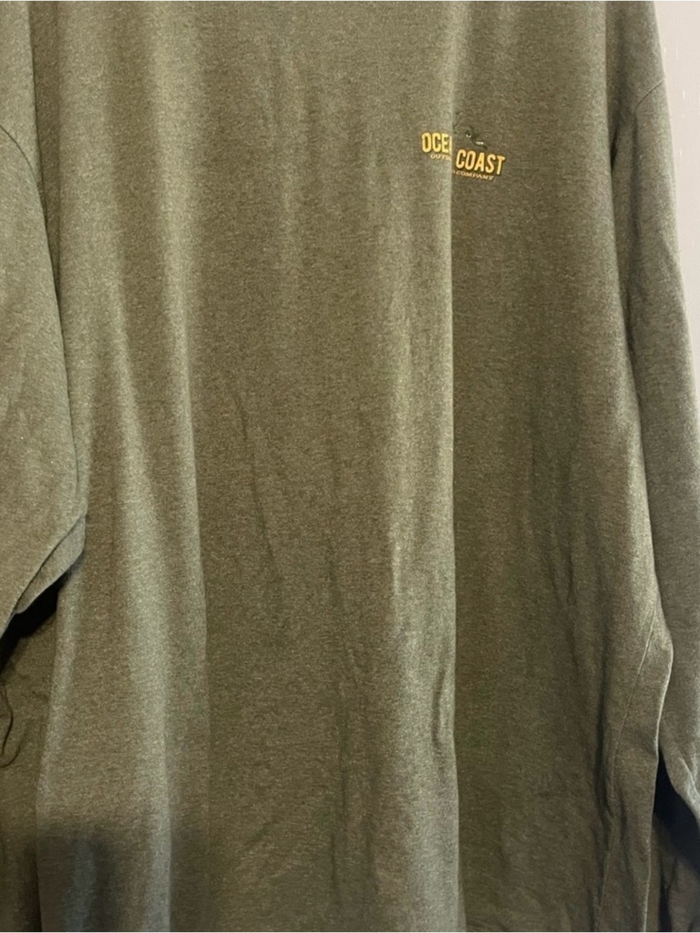 Ocean Coast Olive Green Long-Sleeve Men's Tee